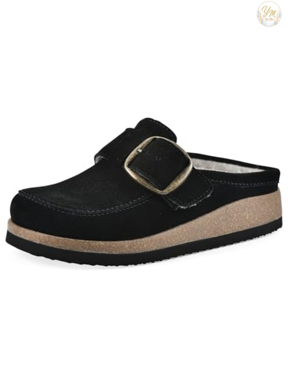 White Mountain Bueno Mule Casual Shoes Leather Cork Footbed